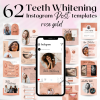 teeth whitening instagram post templates