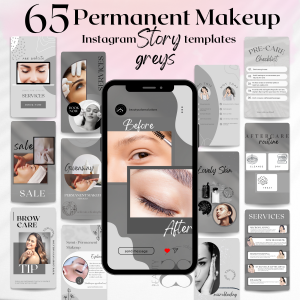 Permanent makeup instagram story template