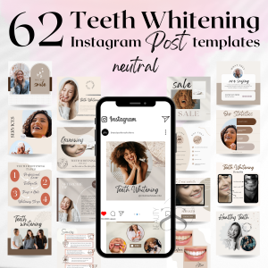 teeth whitening instagram post templates