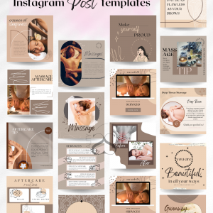 Massage Therapy Instagram Post Templates