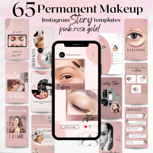 Permanent makeup instagram story template