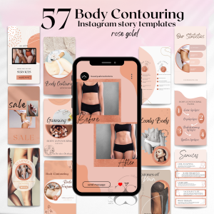 body contouring instagram story templates