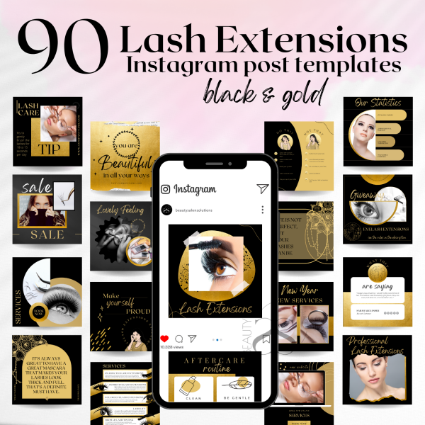 Eyelash Extensions Instagram Post