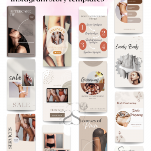 body contouring instagram story templates