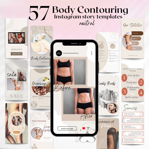 body contouring instagram post templates
